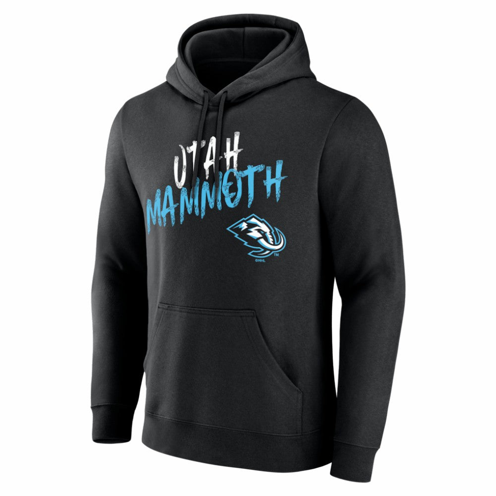 Utah Mammoth Big & Tall Hustle Personalized Name & Number Hoodie Black