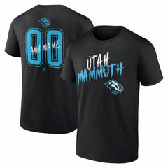 Utah Mammoth Big & Tall Hustle Personalized Name & Number T-Shirt Black