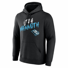 Utah Mammoth Hustle Personalized Name & Number Hoodie Black
