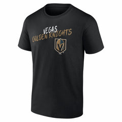 Vegas Golden Knights Big & Tall Hustle Personalized Name & Number T-Shirt Black
