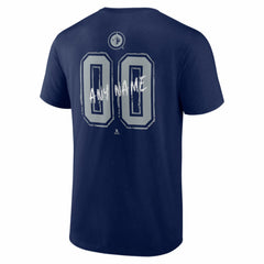 Winnipeg Jets Hustle Personalized Name & Number T-Shirt Navy