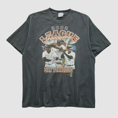 San Francisco Giants Hanes 2002 T-shirt Black Vintage