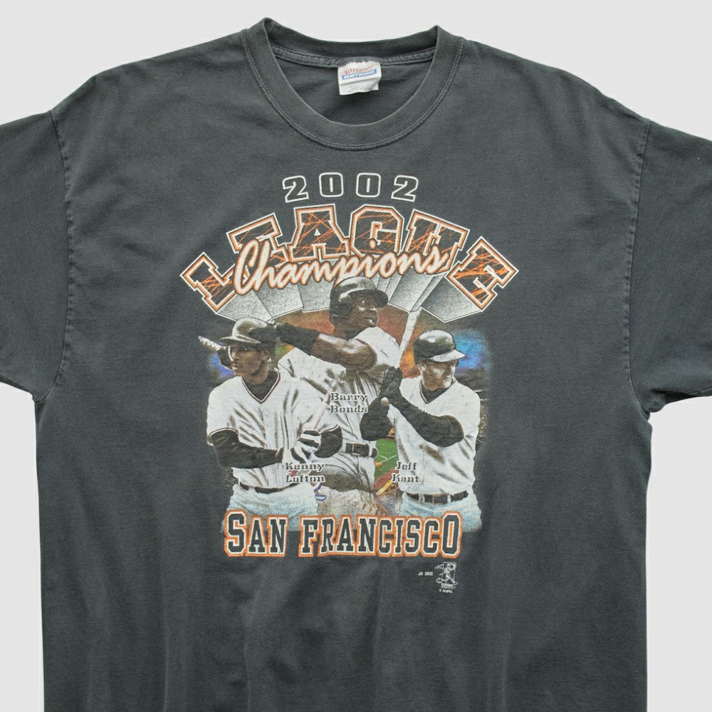 San Francisco Giants Hanes 2002 T-shirt Black Vintage