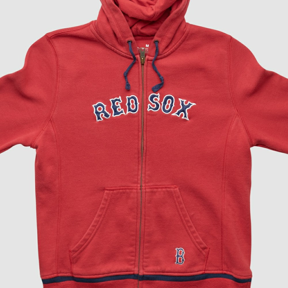Boston Red Sox 2000s Hooded Full Zip Sweatshirt Red Vintage | Nike