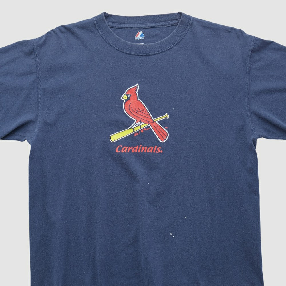 St. Louis Cardinals Majestic 2000s T-shirt Navy Vintage