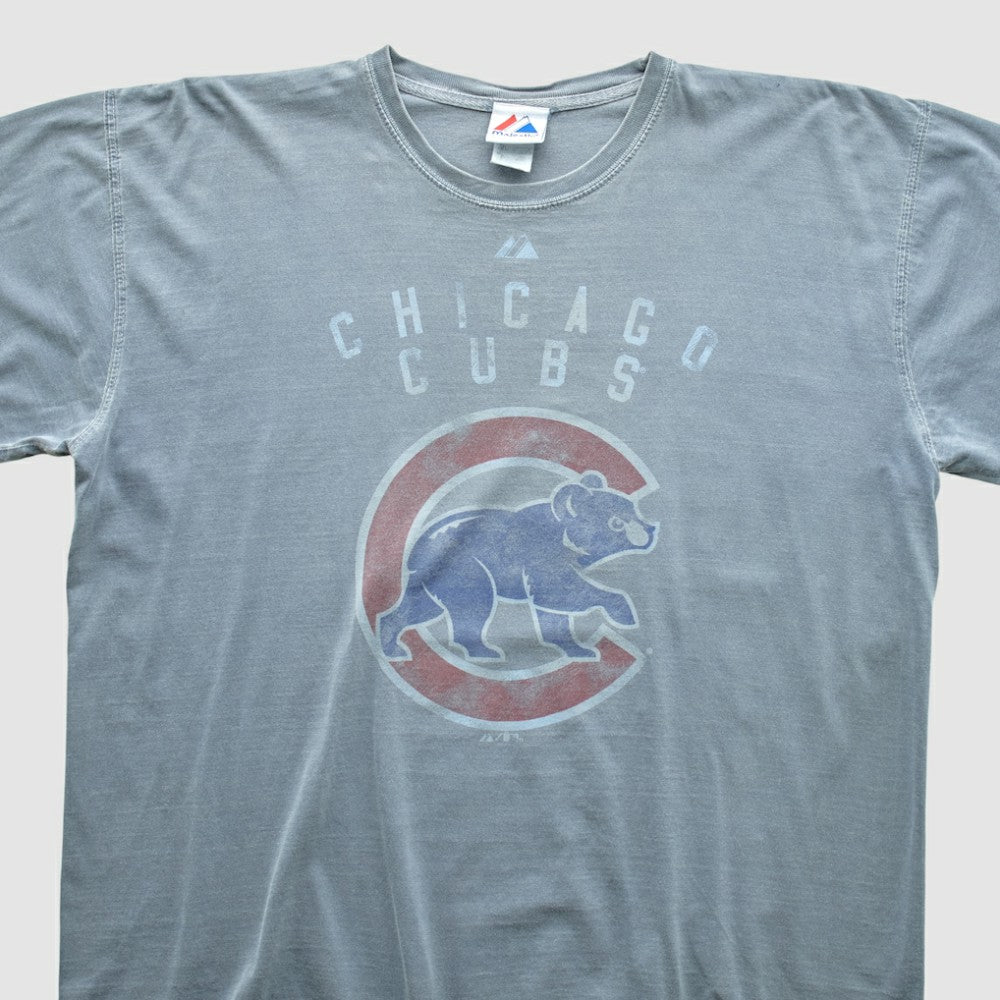 Chicago Cubs Majestic 2000s T-shirt Gray Vintage