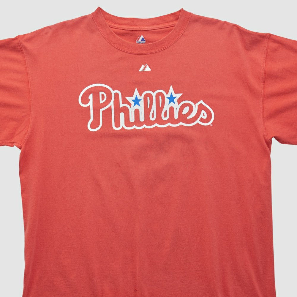 Philadelphia Phillies Majestic 2000s T-shirt Red Vintage