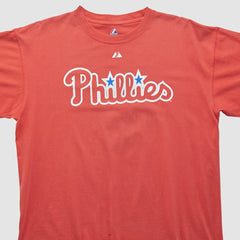 Philadelphia Phillies Majestic 2000s T-shirt Red Vintage