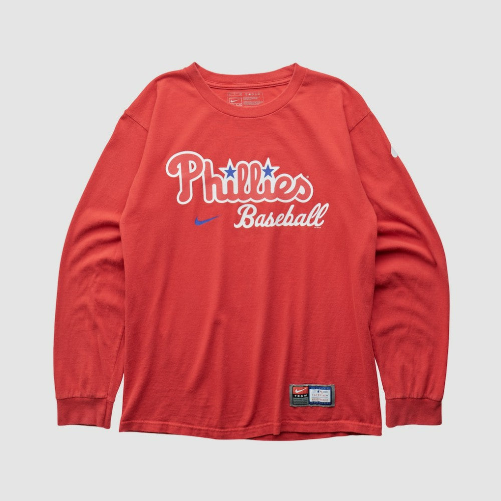 Philadelphia Phillies 2000s Long Sleeve T-shirt Red Vintage | Nike