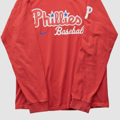 Philadelphia Phillies 2000s Long Sleeve T-shirt Red Vintage | Nike