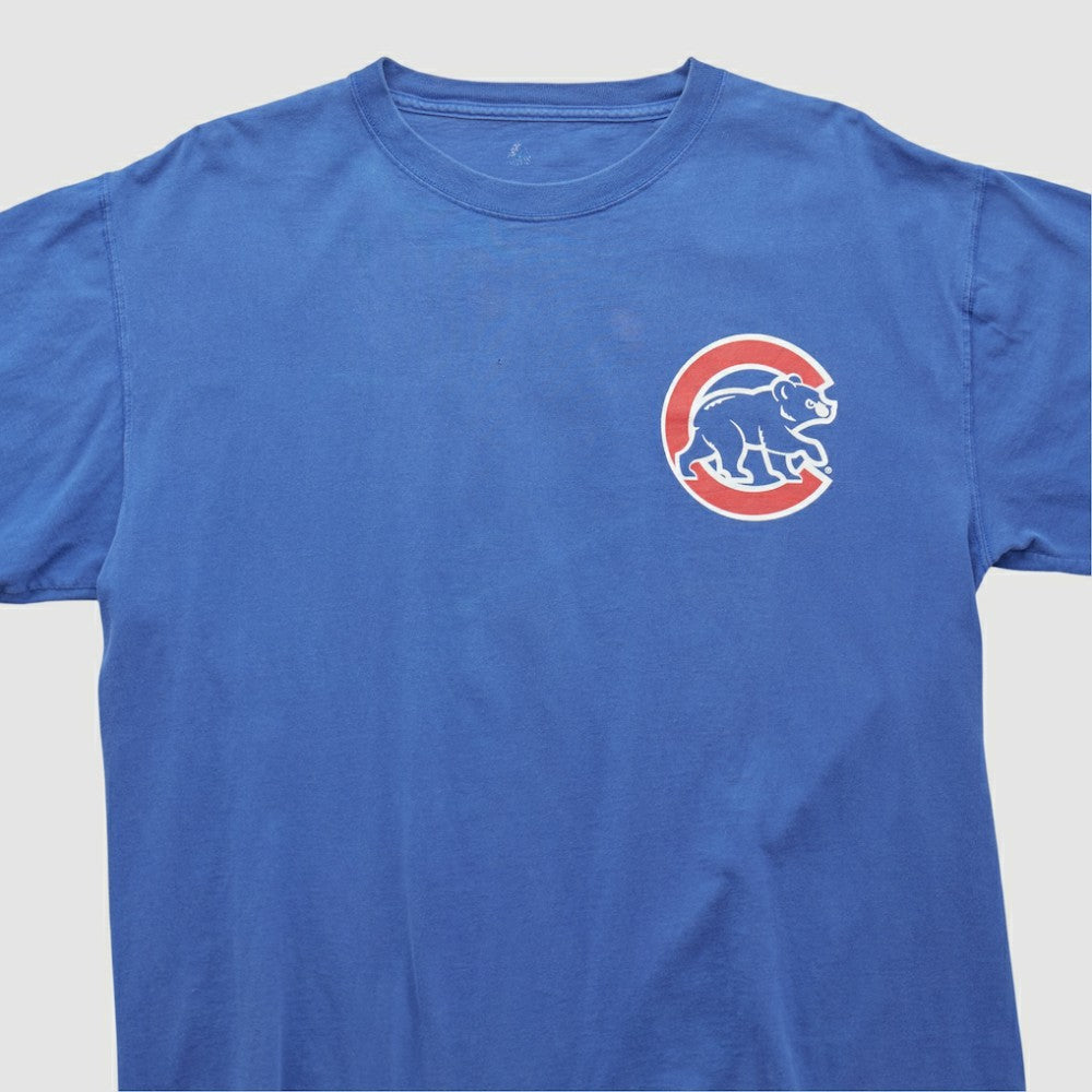 Chicago Cubs Majestic 2008 T-shirt Blue Vintage