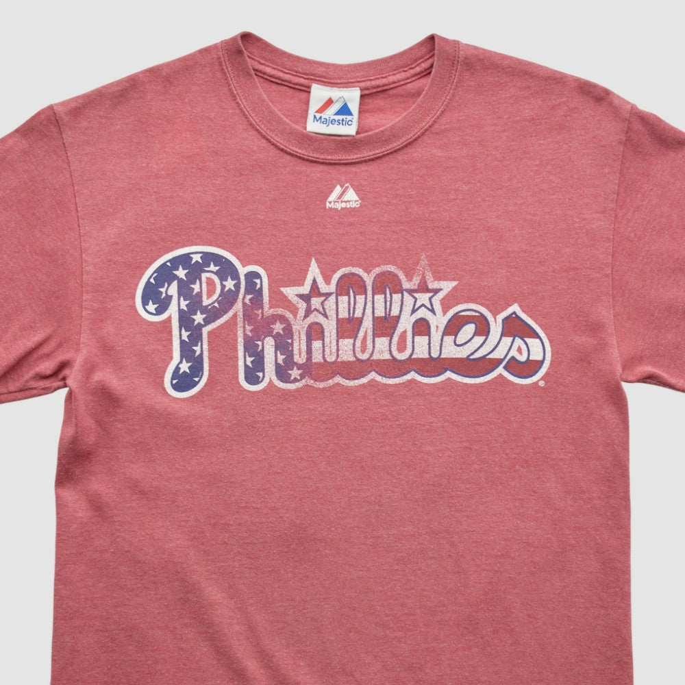 Philadelphia Phillies Majestic 2000s T-shirt Red Vintage