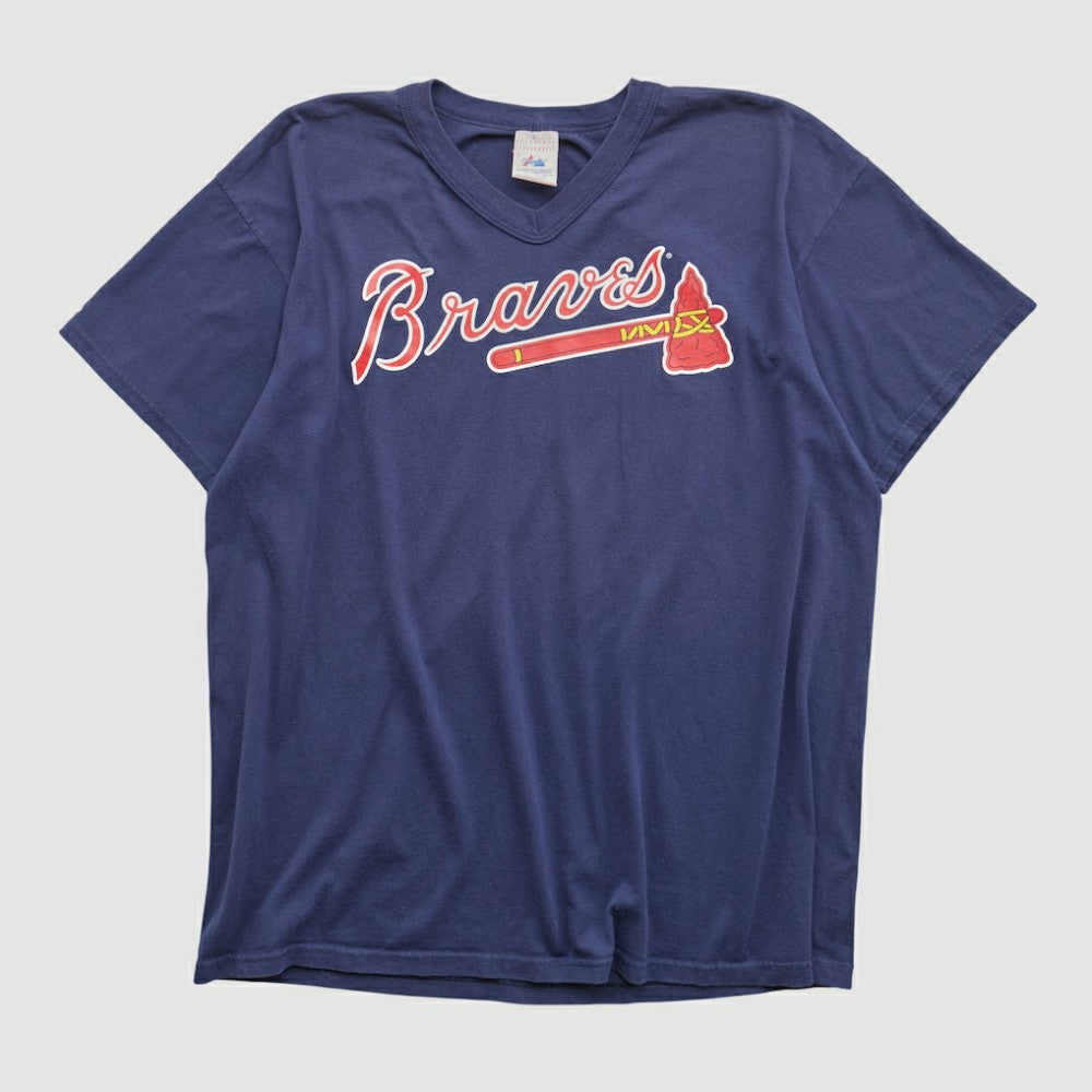 Atlanta Braves Majestic 90s T-shirt Navy Vintage