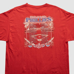 Philadelphia Phillies Majestic 2008 T-shirt Red Vintage