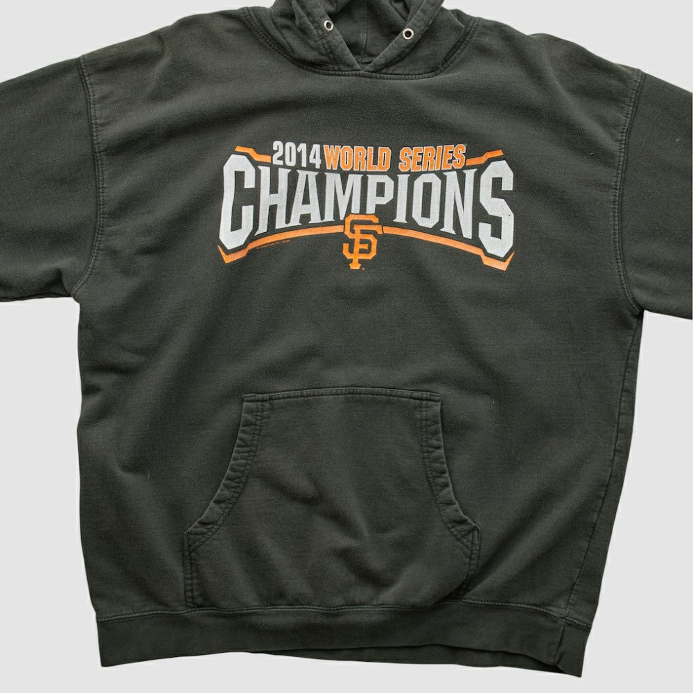 San Francisco Giants Genuine Merchandise 2014 Hooded Pullover Sweatshirt Charcoal Vintage