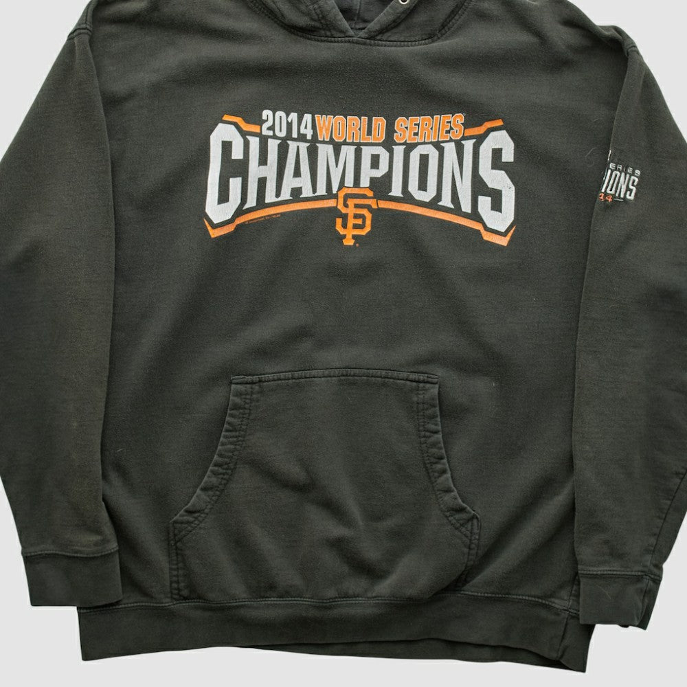 San Francisco Giants Genuine Merchandise 2014 Hooded Pullover Sweatshirt Charcoal Vintage