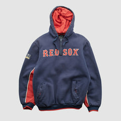 Boston Red Sox GIII Sports 2007 Hooded 1/4 Zip Sweatshirt Navy Vintage