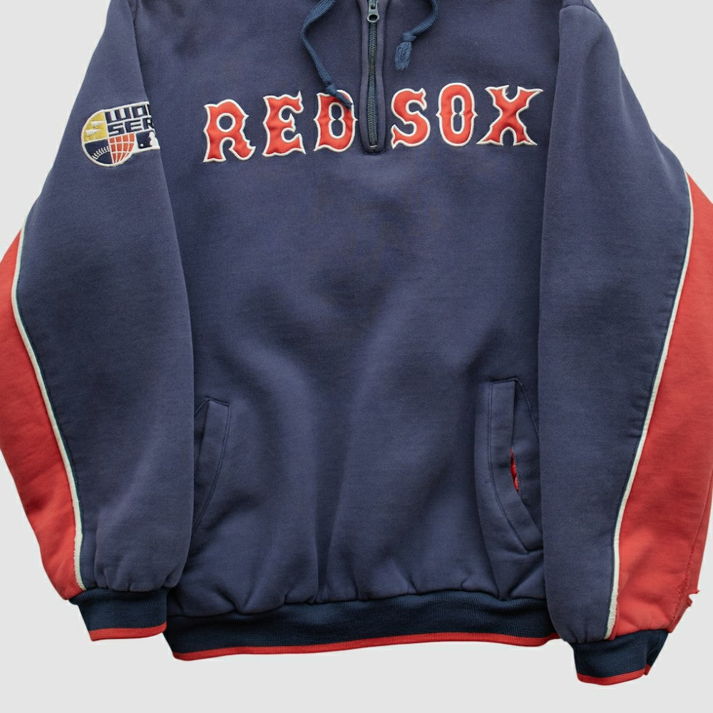 Boston Red Sox GIII Sports 2007 Hooded 1/4 Zip Sweatshirt Navy Vintage