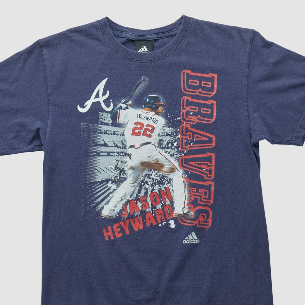 Jason Heyward Adidas 2010s T-shirt Navy Vintage