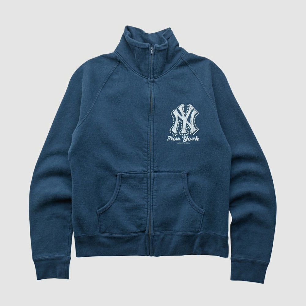 New York Yankees Genuine Merchandise 2010s Full Zip Sweatshirt Navy Vintage