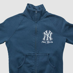 New York Yankees Genuine Merchandise 2010s Full Zip Sweatshirt Navy Vintage
