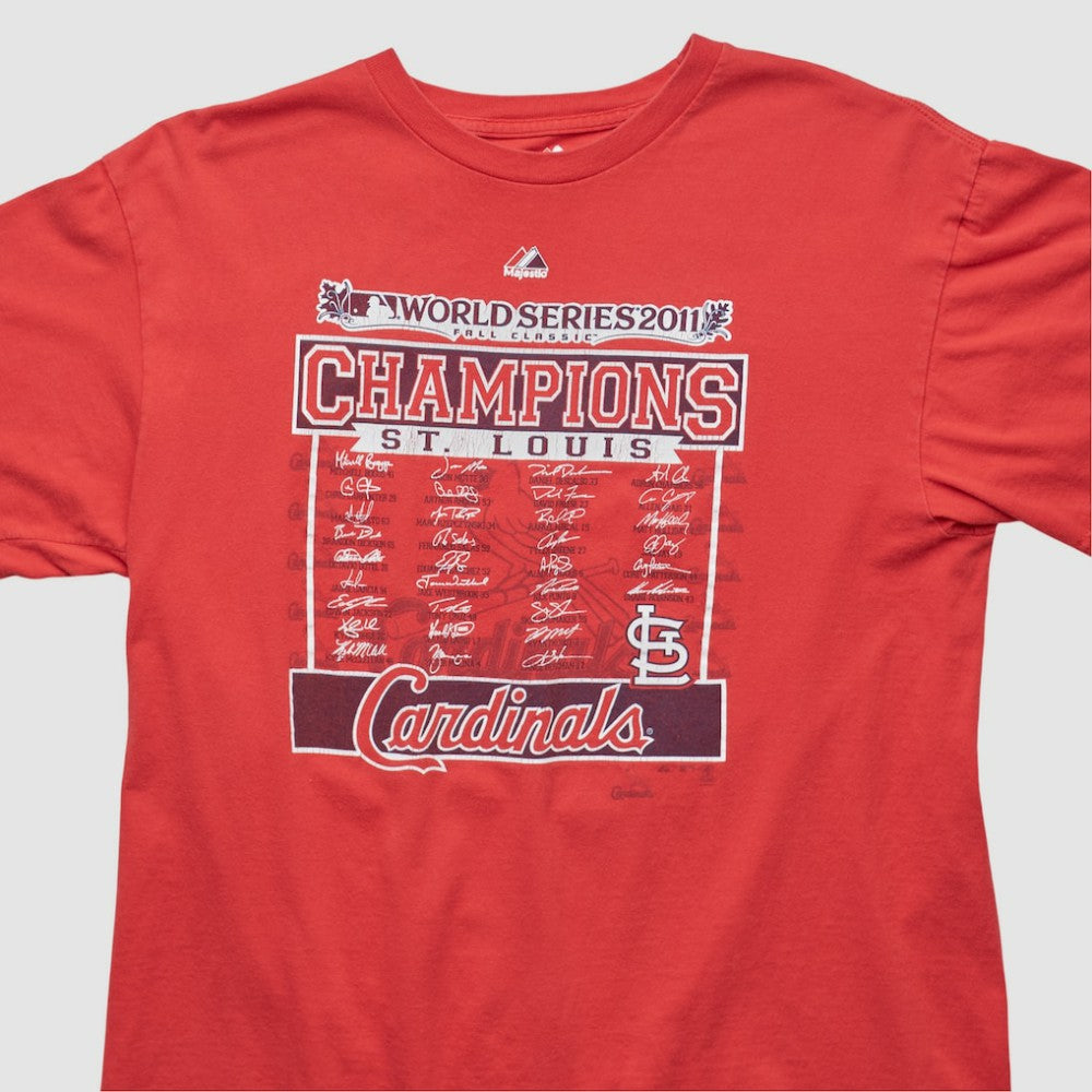 St. Louis Cardinals Majestic 2011 T-shirt Red Vintage