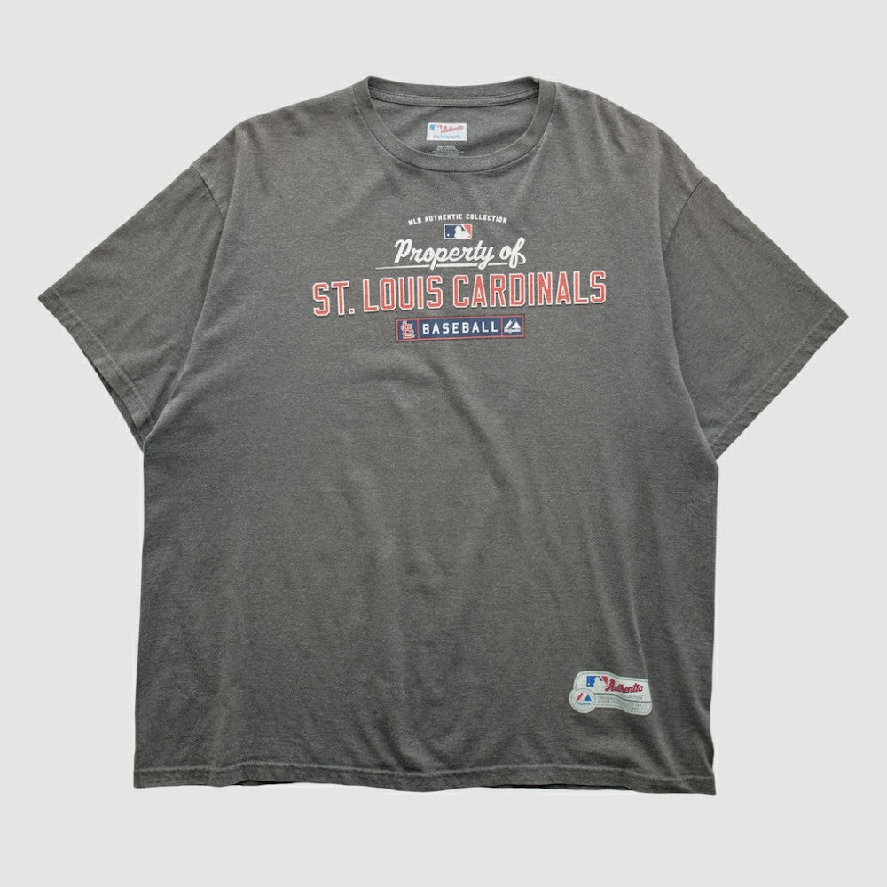 St. Louis Cardinals Majestic 2000s T-shirt Charcoal Vintage