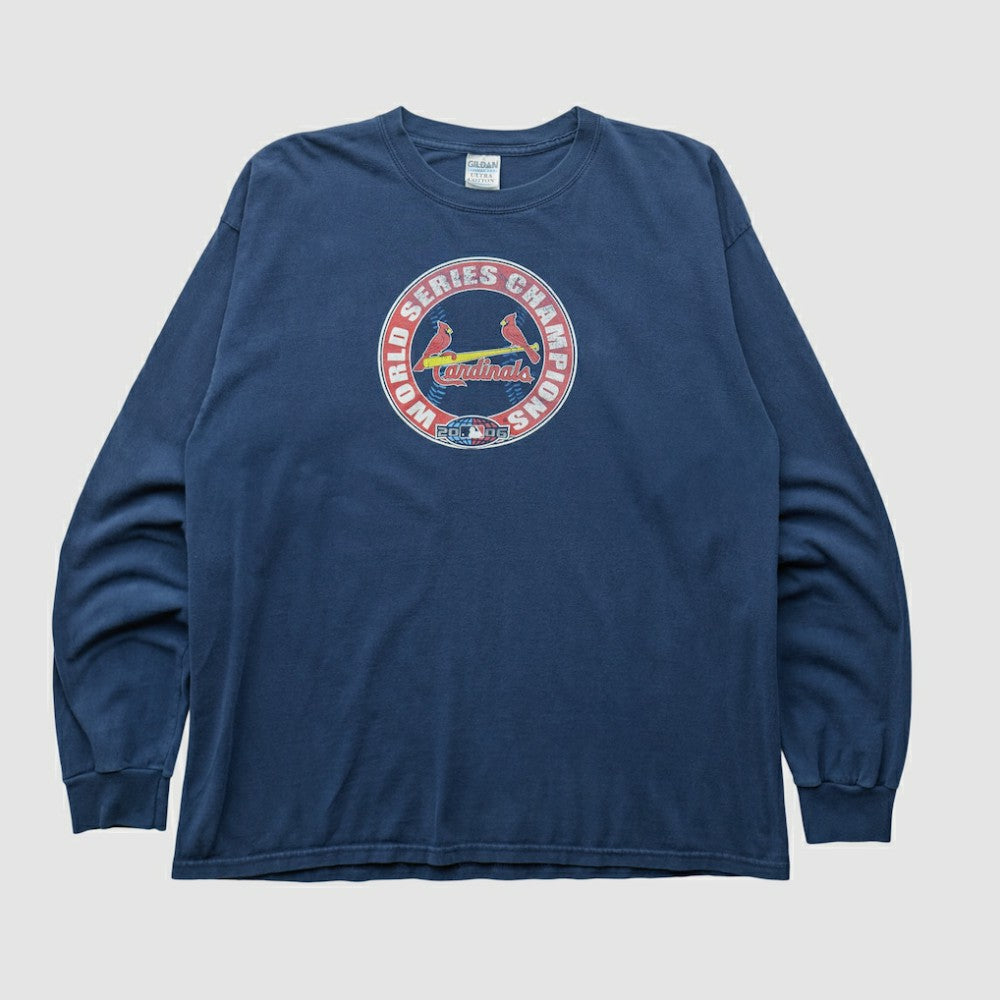 St. Louis Cardinals Gildan 2006 Long Sleeve T-shirt Navy Vintage