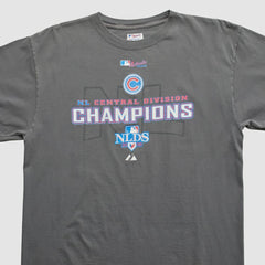Chicago Cubs Majestic 2008 T-shirt Gray Vintage