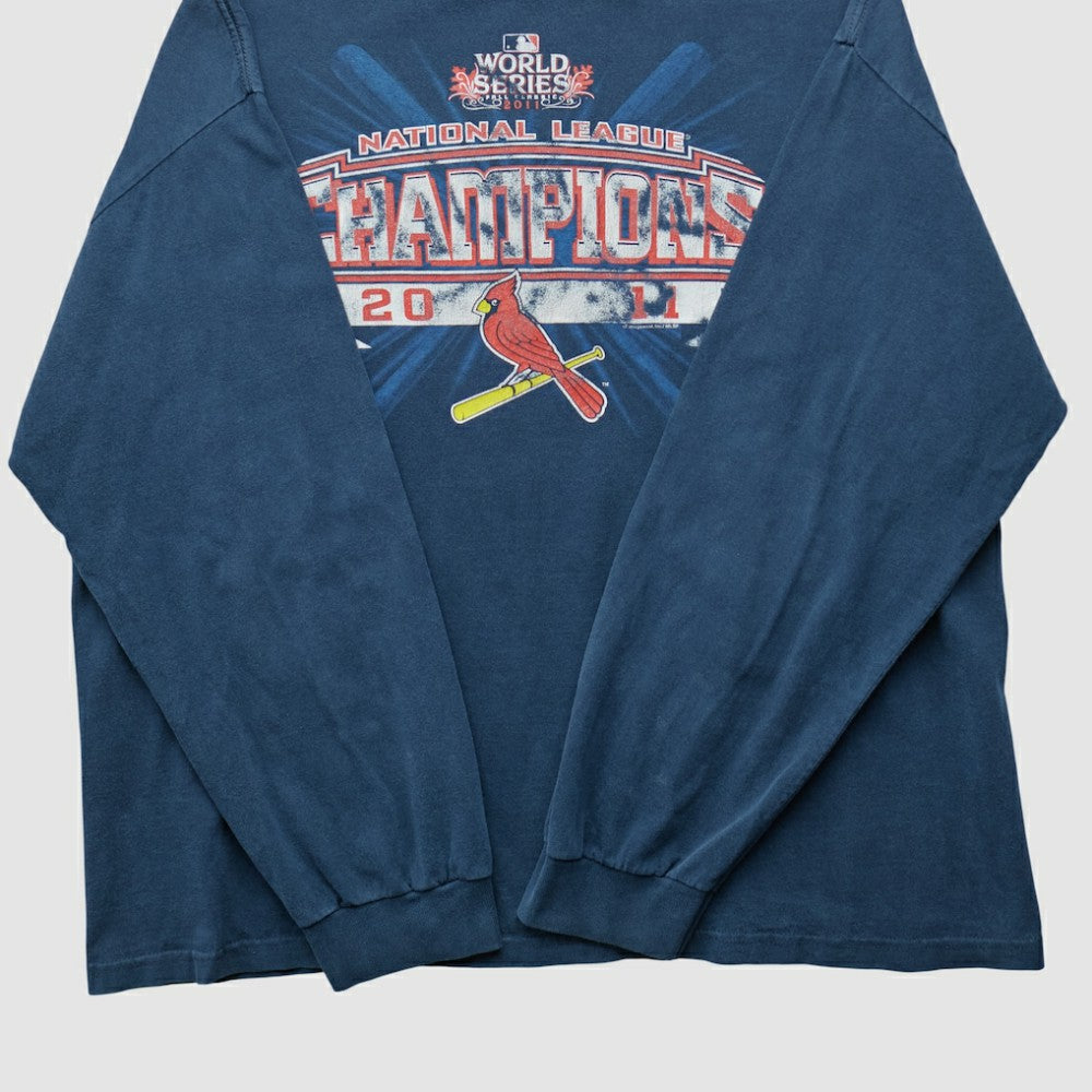 St. Louis Cardinals Alstyle 2011 Long Sleeve T-shirt Navy Vintage