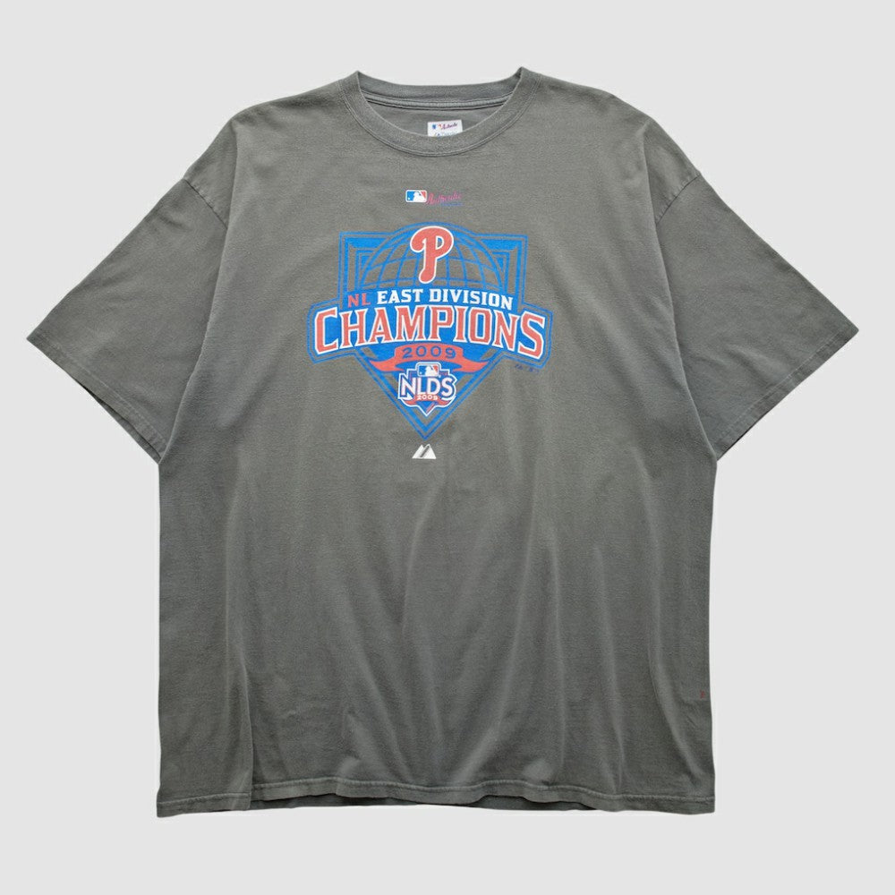 Philadelphia Phillies Majestic 2009 T-shirt Gray Vintage