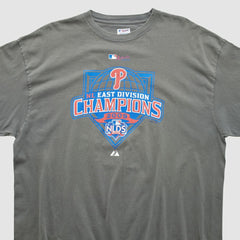 Philadelphia Phillies Majestic 2009 T-shirt Gray Vintage