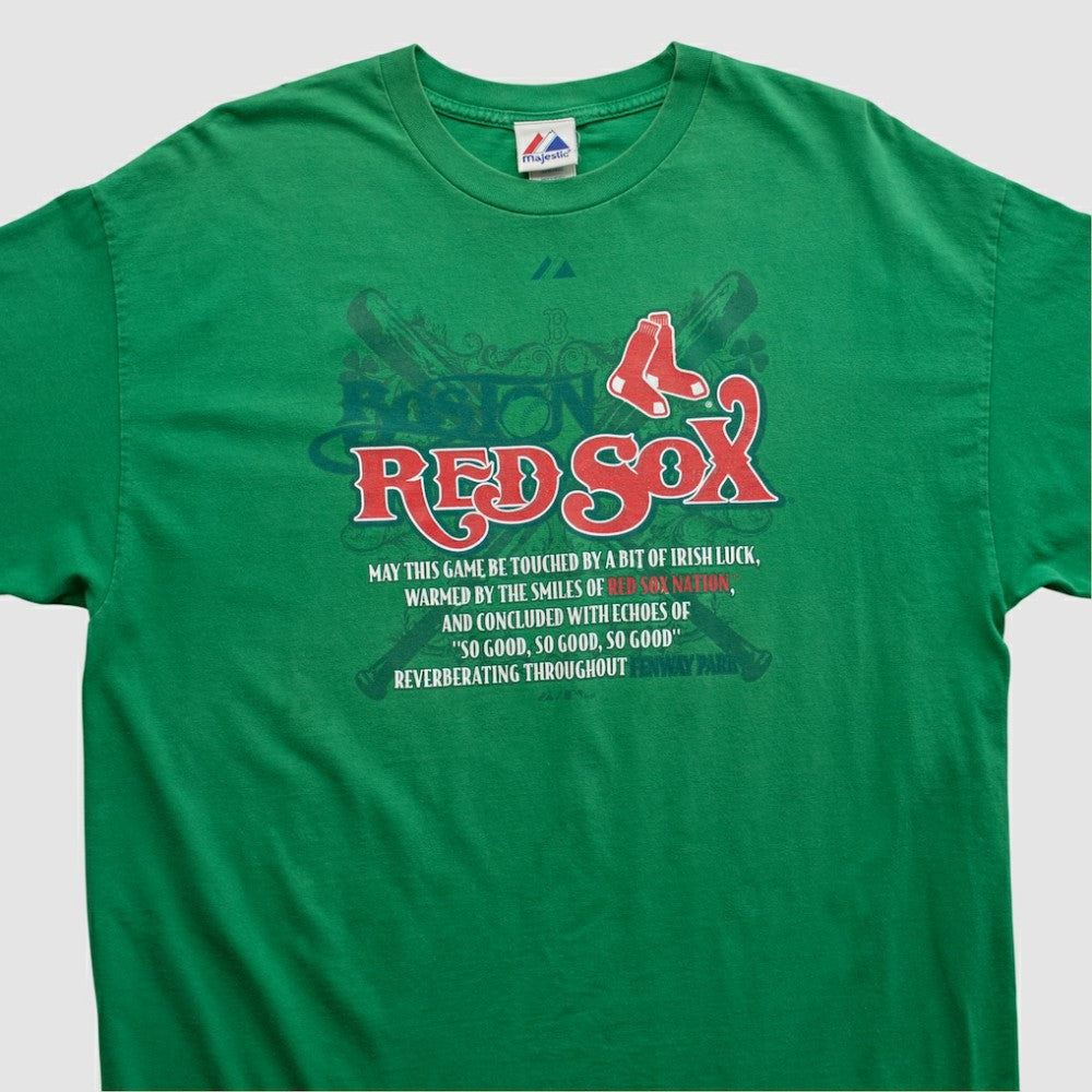 Boston Red Sox Majestic 2000s T-shirt Green Vintage