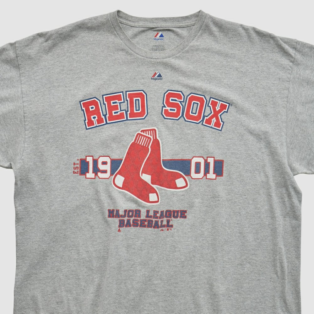 Boston Red Sox Majestic 2010s T-shirt Heather Gray Vintage