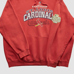 St. Louis Cardinals Majestic 2011 Hooded Sweatshirt Red Vintage