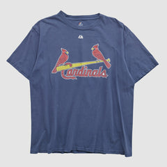 St. Louis Cardinals Majestic 2000s T-shirt Navy Vintage