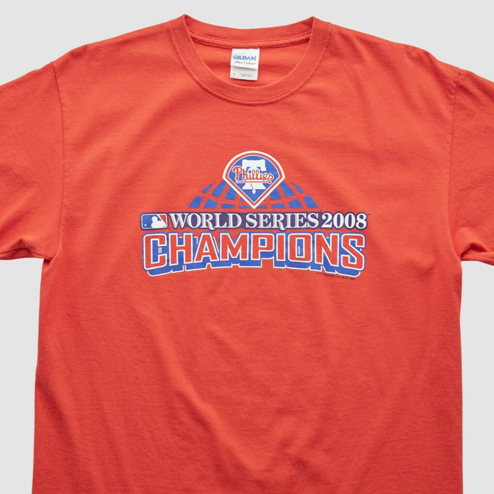 Philadelphia Phillies Gildan 2008 T-shirt Red Vintage