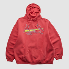 St. Louis Cardinals 2000s Hooded Sweatshirt Red Vintage