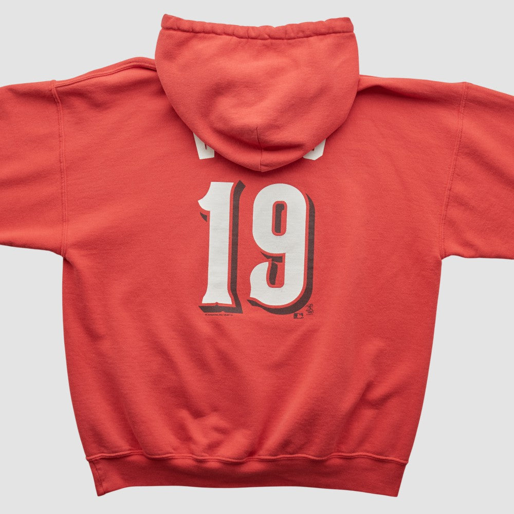 Cincinnati Reds Genuine Merchandise 2000s Hooded Pullover Sweatshirt Red Vintage