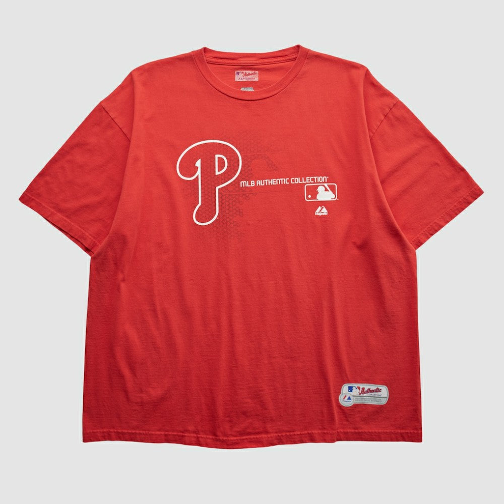 Philadelphia Phillies Majestic 2000s T-shirt Red Vintage