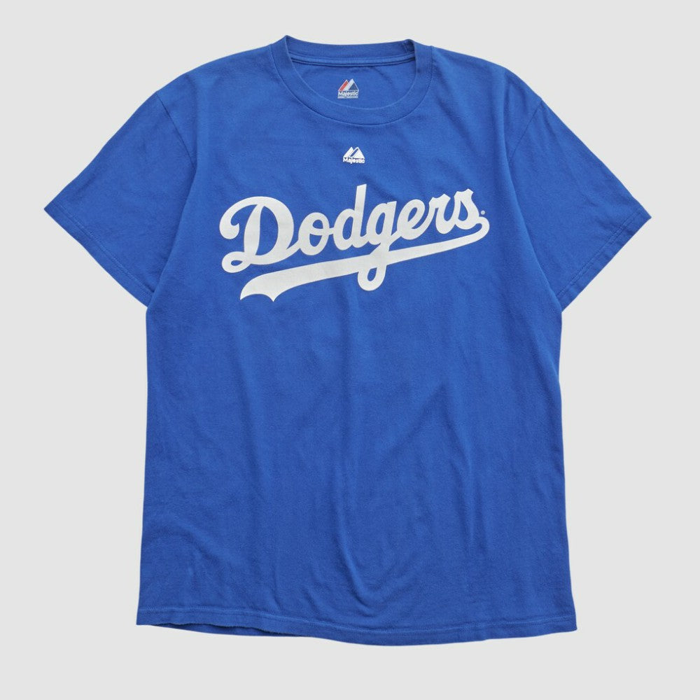 Los Angeles Dodgers Majestic 2000s T-shirt Blue Vintage
