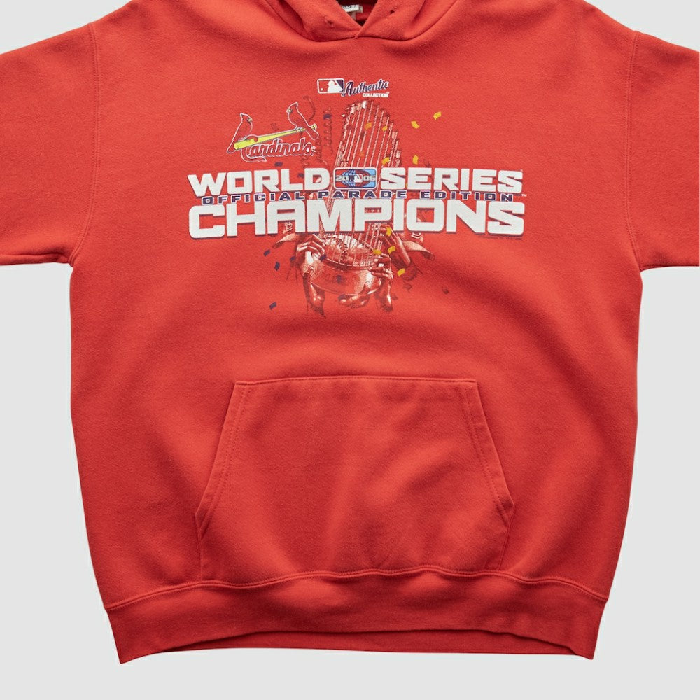 St. Louis Cardinals Lee Apparel 2006 Hooded Pullover Sweatshirt Red Vintage