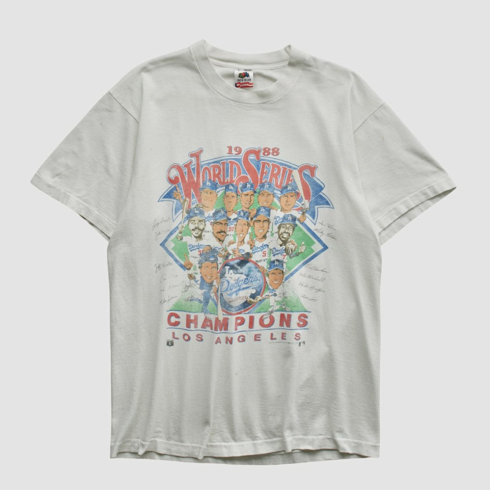 World Series Fruit of The Loom 1988 T-shirt White Vintage