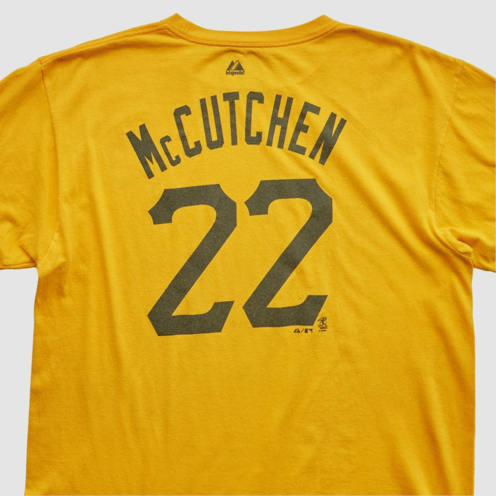 Pittsburgh Pirates Majestic 2000s T-shirt Yellow Vintage