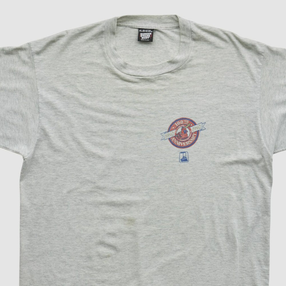 St. Louis Cardinals Screen Stars Best 1992 T-shirt Heather Gray Vintage