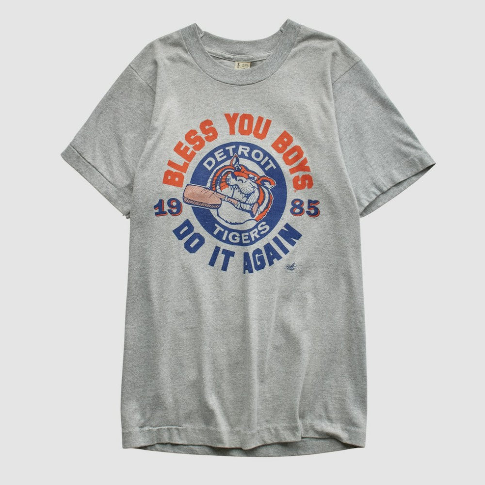 Detroit Tigers Screen Stars 1985 T-shirt Heather Gray