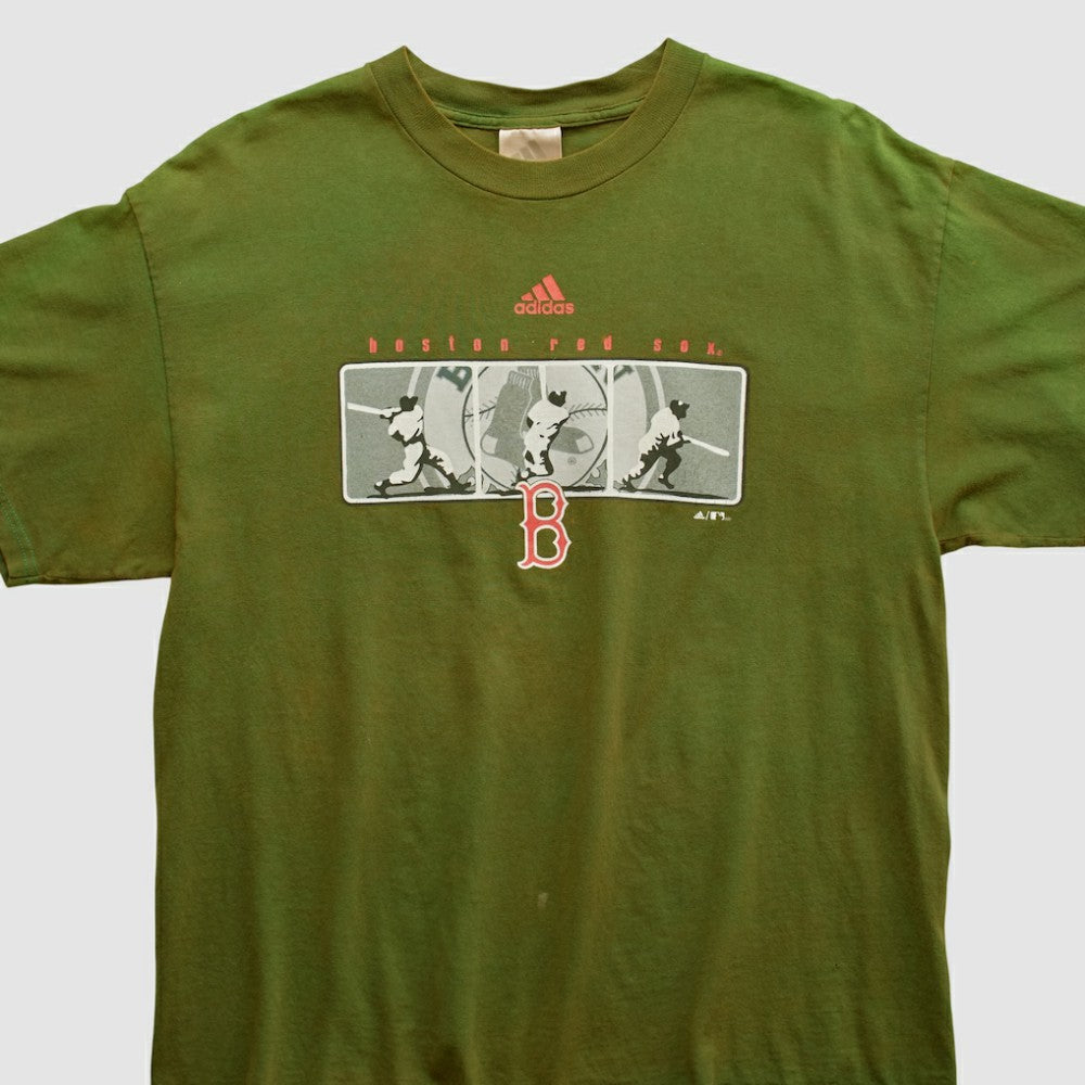 Boston Red Sox Adidas 2000s T-shirt Olive Vintage