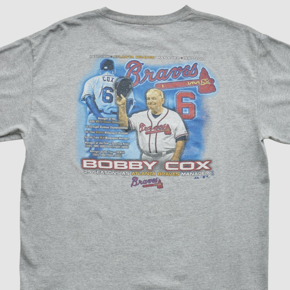 Atlanta Braves Majestic 2010 T-shirt Heather Gray Vintage