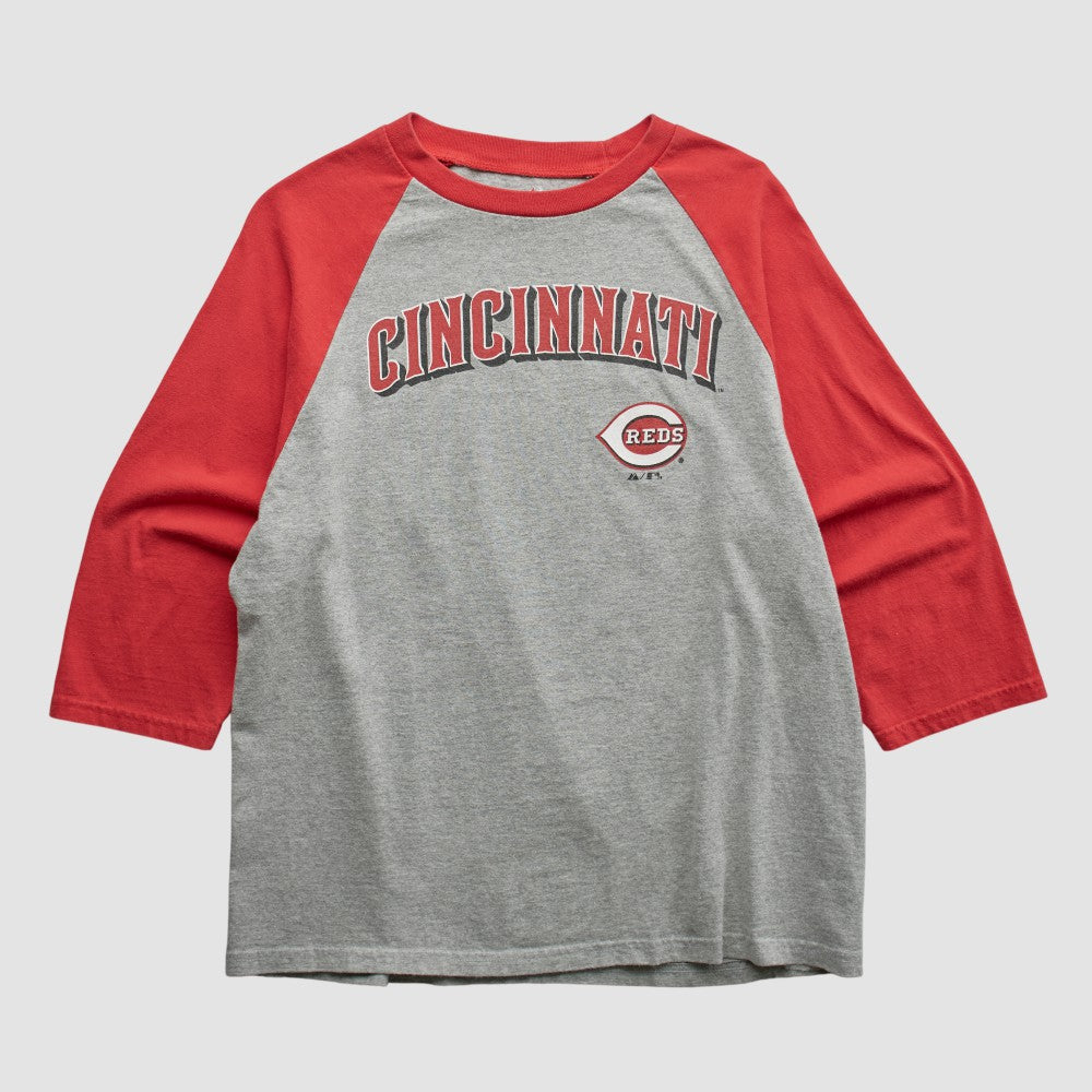 Cincinnati Reds Majestic 2009 T-shirt Heather Gray Vintage
