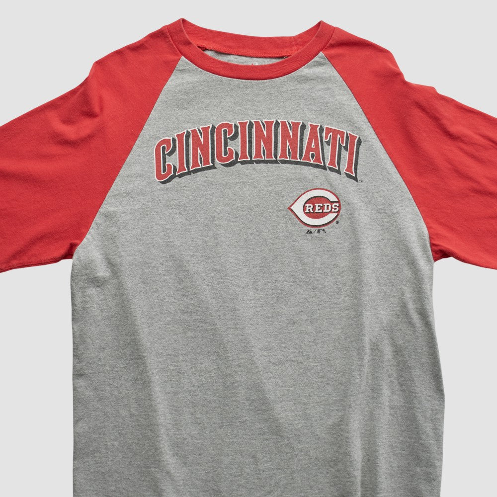 Cincinnati Reds Majestic 2009 T-shirt Heather Gray Vintage